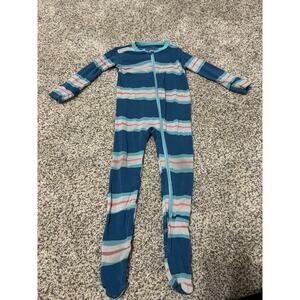 Kickee Pants Bamboo Striped Footie Sleeper, Size 9-12 months